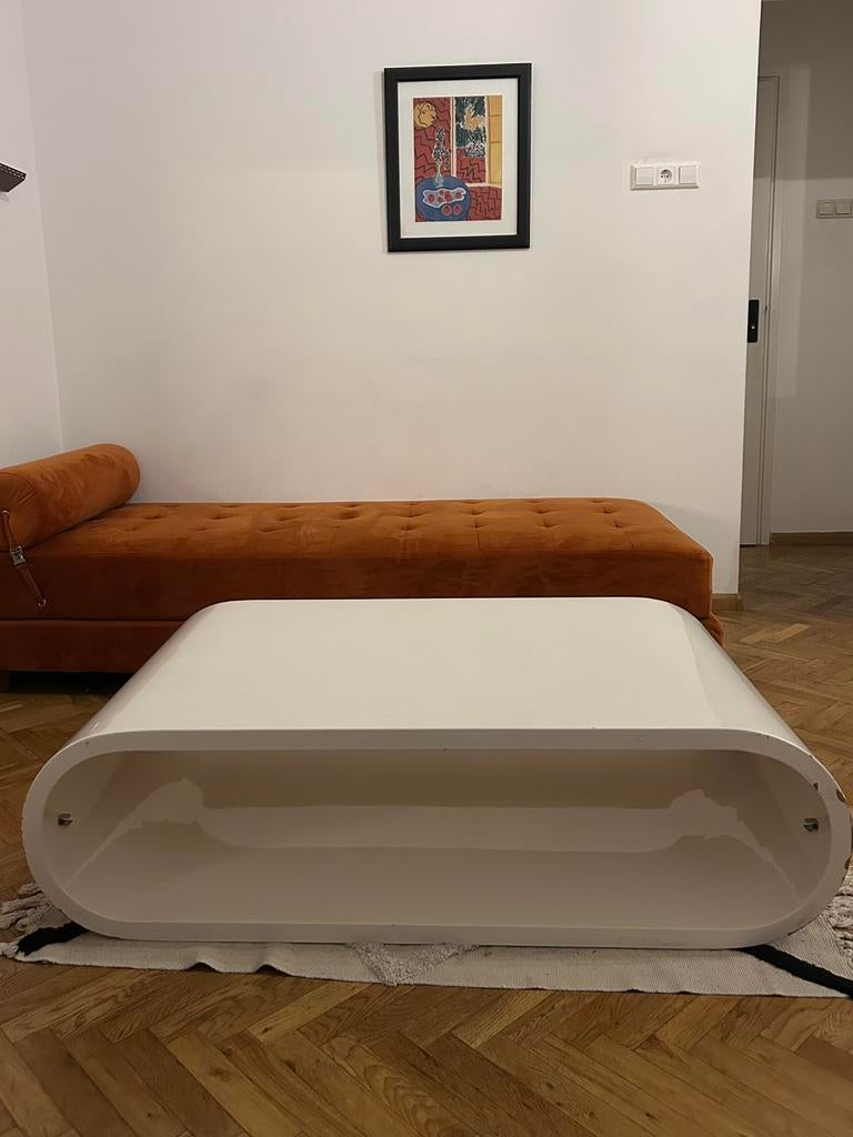 Retro Space Age Ufo Salontafel jaren 70s, Huis en Inrichting, Tafels | Salontafels, Ophalen, Kunststof, Gebruikt, 50 tot 100 cm