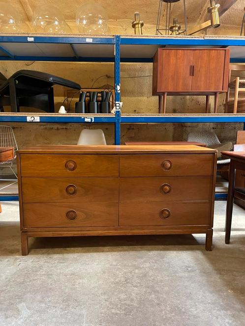 Vintage design ladekast Kroehler deens retro dressoir, Huis en Inrichting, Kasten | Ladekasten, Gebruikt, Minder dan 100 cm, 50 tot 75 cm