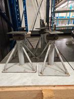 Autowiel steun met oprijd balken van staal  max hoogte 40 cm, Ophalen