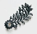 Antieke zilver veerbroche-met roosdiamant, Sieraden, Tassen en Uiterlijk, Antieke sieraden, Verzenden, Zilver, Broche, Met edelsteen