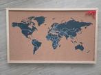 Wereldkaart prikboard 60 x 37, Antiek en Kunst, Ophalen of Verzenden