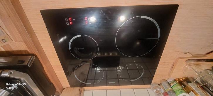 Zanussi Inductie Kookplaat - 4 Zones, Witgoed en Apparatuur, Kookplaten, Gebruikt, Inbouw, Inductie, 4 kookzones, Ophalen