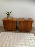 Vintage nachtkastjes, Huis en Inrichting, Slaapkamer | Nachtkastjes, Ophalen, Zo goed als nieuw, Minder dan 45 cm