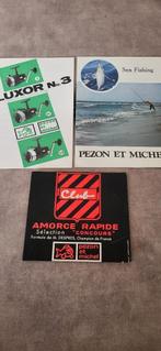 Pezon et Michel Luxor brochures reclame vintage hengelsport, Watersport en Boten, Ophalen of Verzenden, Zo goed als nieuw, Overige typen
