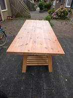 Houten Bureau / werktafel, Huis en Inrichting, Ophalen, In hoogte verstelbaar, Gebruikt