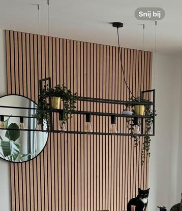Industriële Hanglamp met Plantenrek beschikbaar voor biedingen
