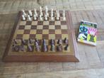 Schaakspel hout mooie grote houten kist 41cm schaak boekje, Hobby en Vrije tijd, Gezelschapsspellen | Bordspellen, Ophalen of Verzenden