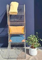 Vintage industriële draad manden, stapelbaar, winkel manden, Huis en Inrichting, Kasten | Stellingkasten, Ophalen, Gebruikt, Vintage
