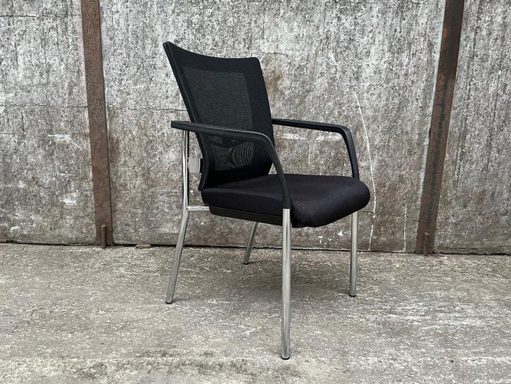 Vergaderstoel Durango - Luxe stapelbare gaasrug stoel, Huis en Inrichting, Stoelen, Nieuw, Vijf, Zes of meer stoelen, Metaal, Stof