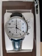 Frederique constant runabout chrono automatic full set, Leer, Staal, Zo goed als nieuw, Ophalen