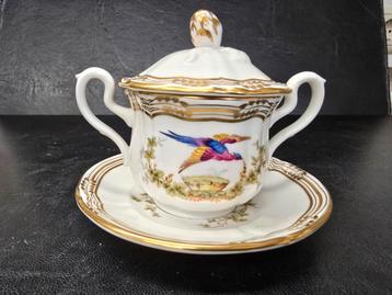 Spode motief chelsea bird soepkom, 14x 9 cm. beschikbaar voor biedingen