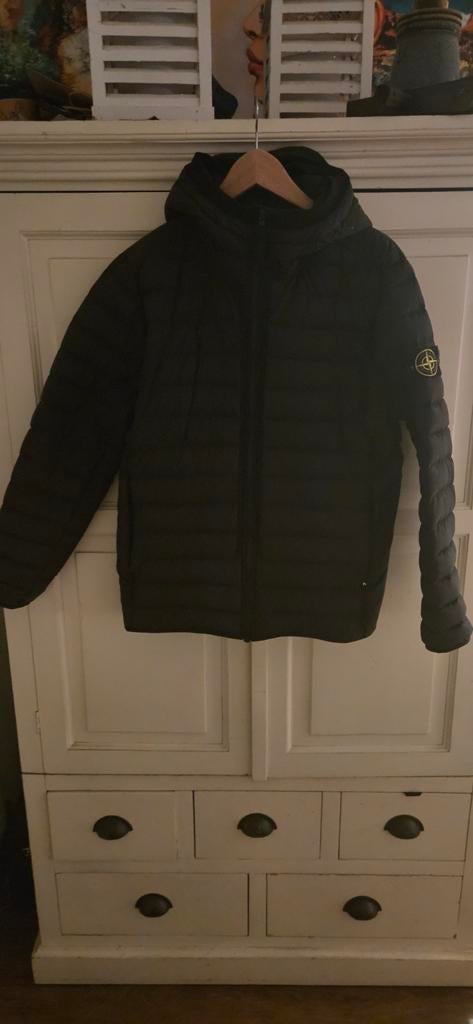 Stone Island Donsjas Zwart - Winterjas, Kleding | Heren, Jassen | Winter, Zo goed als nieuw, Overige maten, Zwart, Ophalen of Verzenden