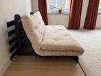 Karup (slaap) bank met futon - zwart met linnen, Ophalen, Tweepersoons, Zo goed als nieuw, Minder dan 150 cm
