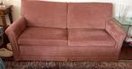 3 zits bank, donker roze fluweel, mooie kwaliteit, Ophalen, Gebruikt, Hout, Klassiek romantisch