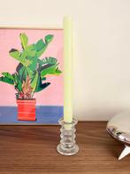 Glazen kandelaar vintage jaren 1970, Ophalen of Verzenden, Glas