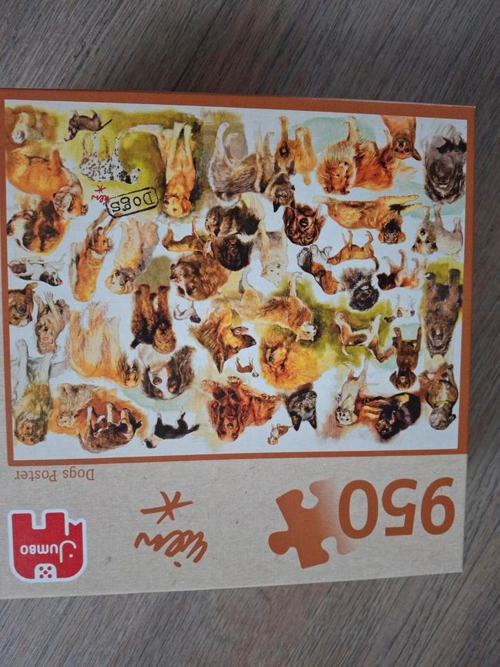 Jumbo Dogs Poster Puzzel 950 stukjes, Hobby en Vrije tijd, Denksport en Puzzels, Zo goed als nieuw, Legpuzzel, 500 t/m 1500 stukjes