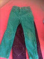 Maat 116, ribbroek paars en turquois, Kinderen en Baby's, Kinderkleding | Maat 116, Ophalen of Verzenden, Gebruikt, Broek