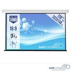 Projectie scherm 263x148 Sam Creative, Audio, Tv en Foto, Projectieschermen, Ophalen, Handmatig, Nieuw