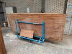 Teak houten blad 3000x1200x25mm, Doe-het-zelf en Verbouw, Hout en Planken, Ophalen, Minder dan 25 mm, Plank, Minder dan 200 cm
