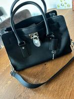 Michael kors hamilton large black leather, Sieraden, Tassen en Uiterlijk, Tassen | Damestassen, Ophalen of Verzenden, Nieuw, Zwart