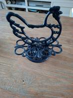 Gietijzeren Eierhouder Kip - Donkerblauw, Ophalen of Verzenden, Gebruikt