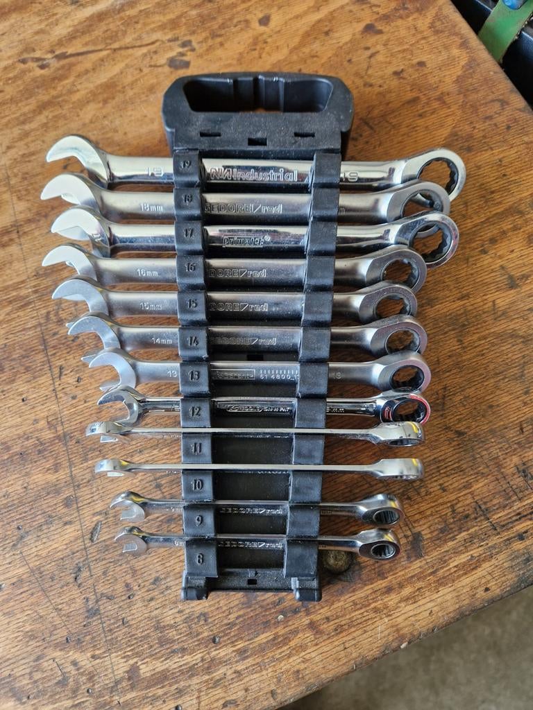 GedoreRed ringratelsteeksleutels 12delig, Ophalen of Verzenden, Zo goed als nieuw