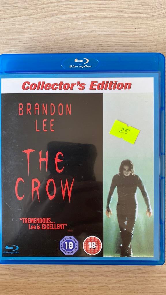 The crow blu ray, Ophalen of Verzenden, Zo goed als nieuw, Horror