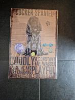 Cocker Spaniel Black wandbord, Ophalen of Verzenden, Nieuw