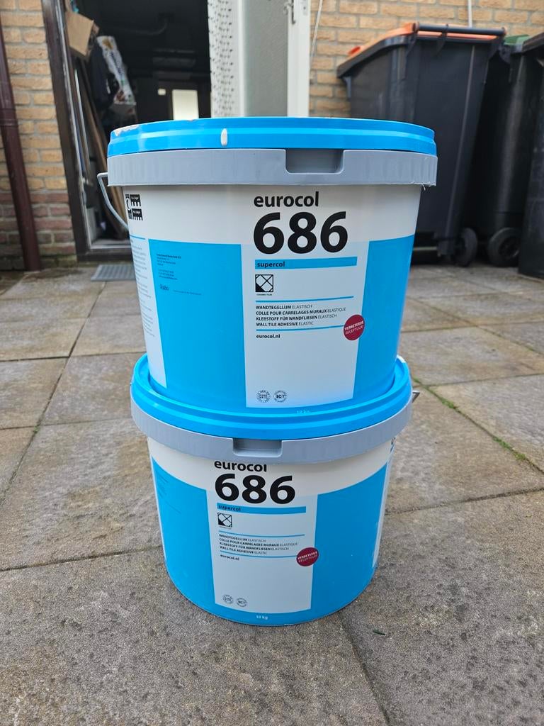 Wandtegellijm Eurocol 686, Doe-het-zelf en Verbouw, Ophalen, Wit