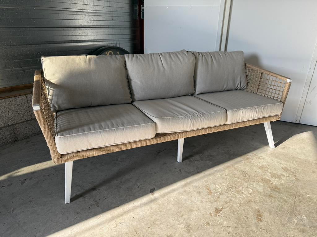 Loungeset, Tuin en Terras, Tuinsets en Loungesets, 5 zitplaatsen, Gebruikt, Ophalen of Verzenden, Bank