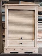Audiomeubel rolluik lade blank grenen, Ophalen, 50 tot 100 cm, Zo goed als nieuw, Minder dan 100 cm