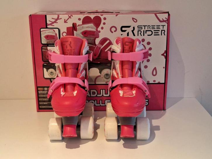 Streetrider roze rolschaatsen, verstelbaar (maat 27-30), Kinderen en Baby's, Speelgoed | Buiten | Rolschaatsen, Zo goed als nieuw