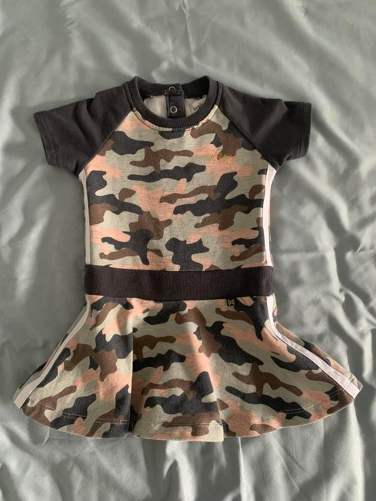 Jurk Koko Noko met legerprint, maat 86, Kinderen en Baby's, Babykleding | Maat 86, Meisje, Jurkje of Rokje, Ophalen of Verzenden