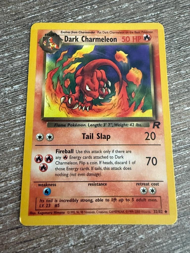 Dark Charmeleon #32 Pokemon Team Rocket (goede staat), Ophalen of Verzenden, Zo goed als nieuw, Losse kaart