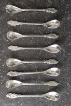 8 theelepels Sola GZ zilverwit edelstaal antiek, Ophalen of Verzenden