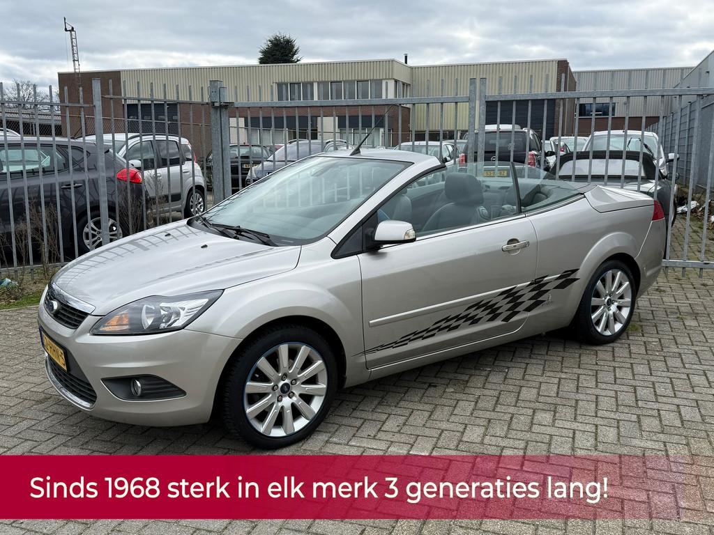 Ford Focus Coupé-Cabriolet 1.6 Titanium! NL AUTO NAP! Leer, 1596 cc, Gebruikt, Zwart, 4 cilinders