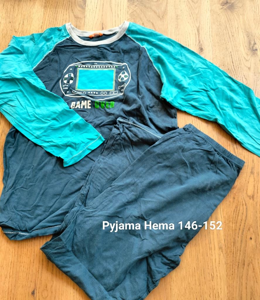 Pyjama Hema maat 146, Nacht- of Onderkleding, Gebruikt, Ophalen of Verzenden, Hema