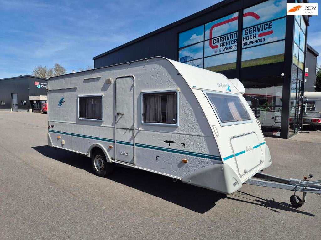 Eifelland 550TKM Stapelbed + treinzit + voortent. 5 pers., Caravans en Kamperen, Caravans, Overige typen, Bedrijf, Treinzit, Eifelland