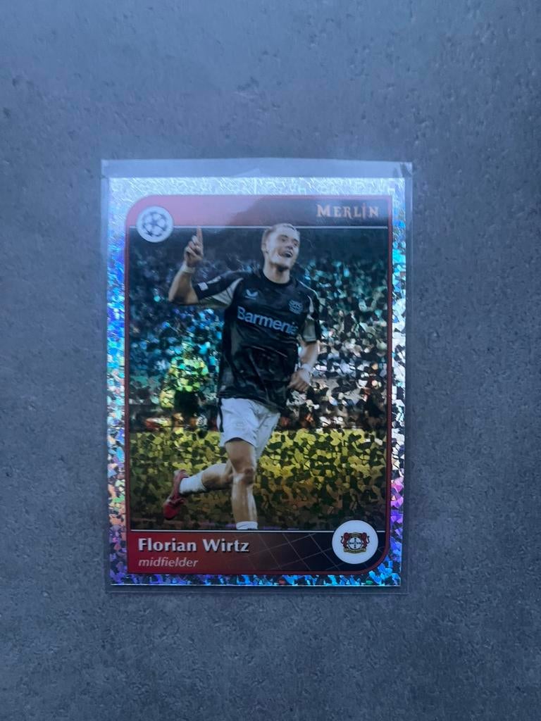 Topps 2024-25 Merlin Florian Wirtz Speckle Refractor, Verzenden, Zo goed als nieuw, Plaatje