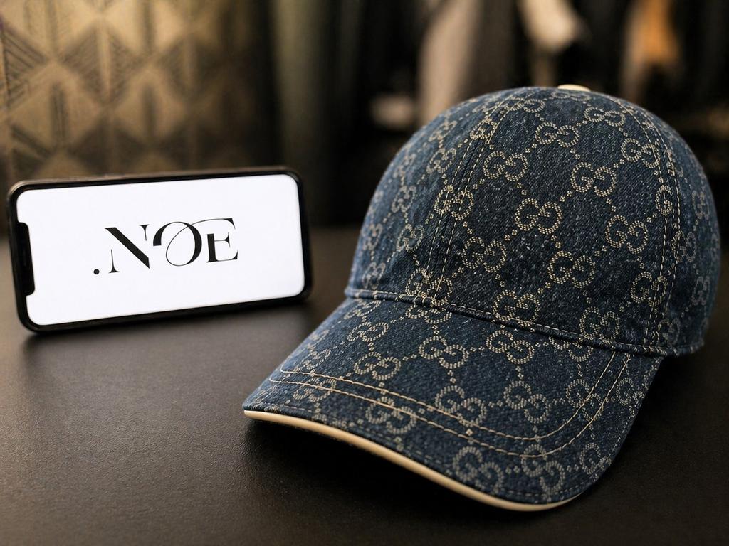 Gucci GG Herenpet Blauw, Kleding | Heren, Hoeden en Petten, Ophalen of Verzenden, Zo goed als nieuw