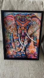Ingelijste diamond painting, olifant, 30x40cm, Ophalen of Verzenden, Nieuw