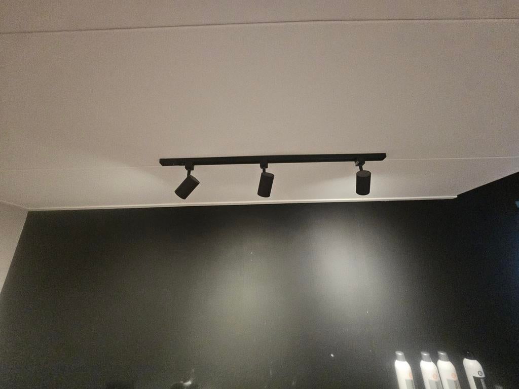 Railsysteem met 3 spots, Ophalen, Metaal of Aluminium