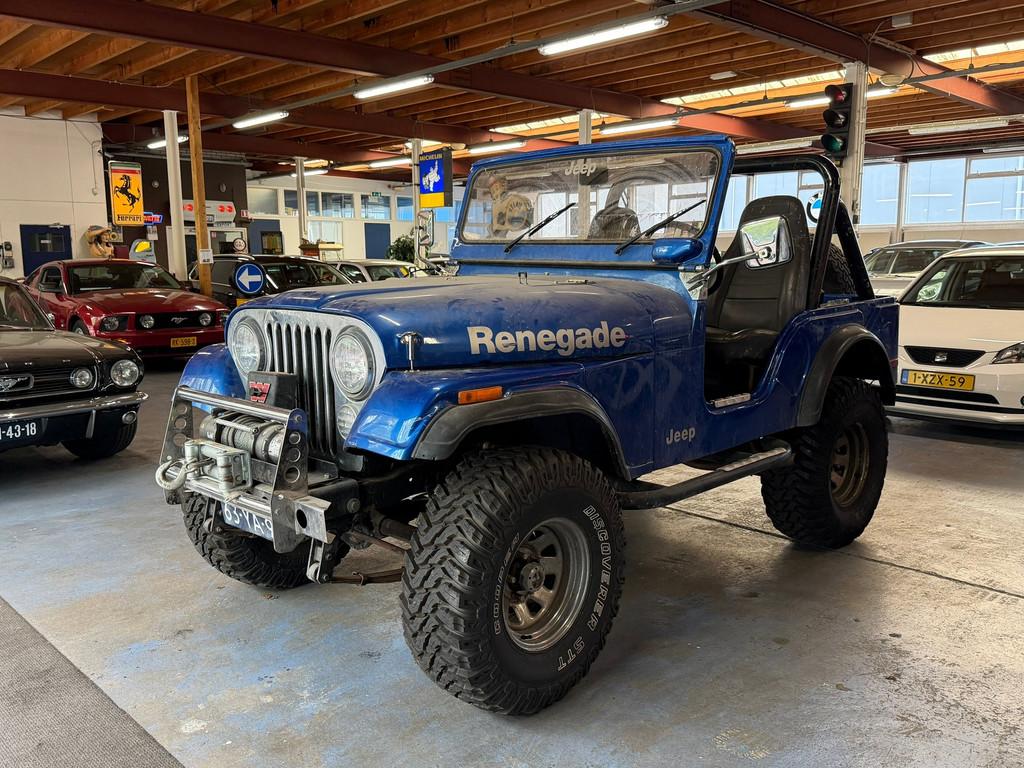 Jeep 4x4 CJ 3.8 CJ-5 bj.1973 Softtop|Warn lier|NL auto., Auto's, Jeep, Bedrijf, Te koop, CJ, 4x4, Lichtmetalen velgen, Metallic lak