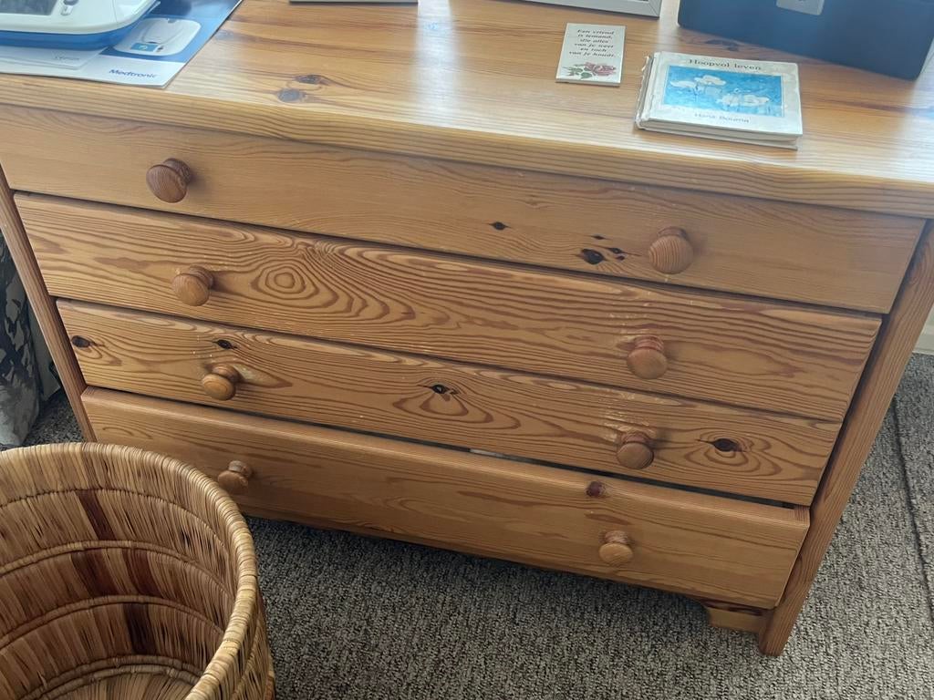 Ladekast, Huis en Inrichting, Kasten | Ladekasten, Zo goed als nieuw, 3 of 4 laden, Minder dan 100 cm, 25 tot 50 cm