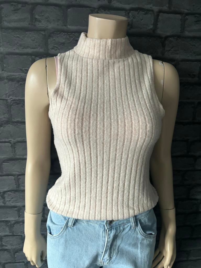 Shein beige koltop maat S, Kleding | Dames, Verzenden, Beige, Zo goed als nieuw, Maat 36 (S)