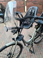 Yepp Thule voorzitje met windscherm, Fietsen en Brommers, Ophalen, Gebruikt, Voorzitje, Voetsteuntjes