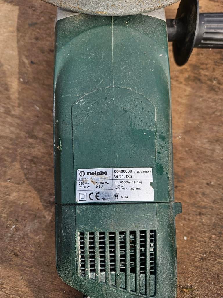 Haakse slijper metabo, Ophalen, Haakse handslijpmachine