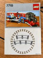 Lego 7715 trein loc met 2 rijtuigen en perron met figuren, Ophalen, Zo goed als nieuw, Complete set, Lego