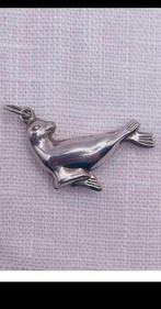 Zilveren bedel kettinghanger zeehond voor armband ketting, Overige merken, Ophalen of Verzenden, Zo goed als nieuw, 4 bedels of meer