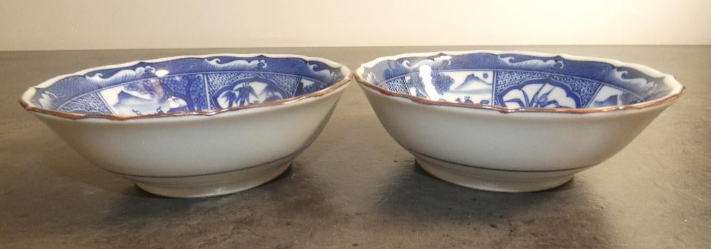 2x Japanse kommetjes - arita [2008], Antiek en Kunst, Antiek | Porselein, Ophalen